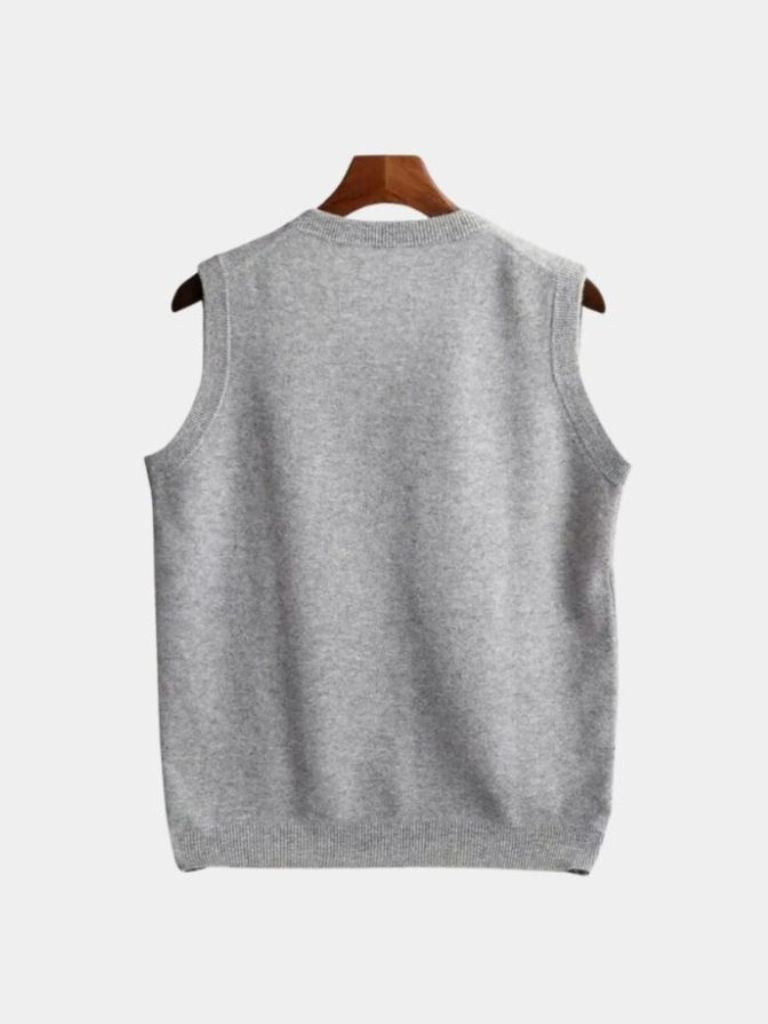 100% Merino Wool Sweater Vest - Cross & Crown - Cross & Crown