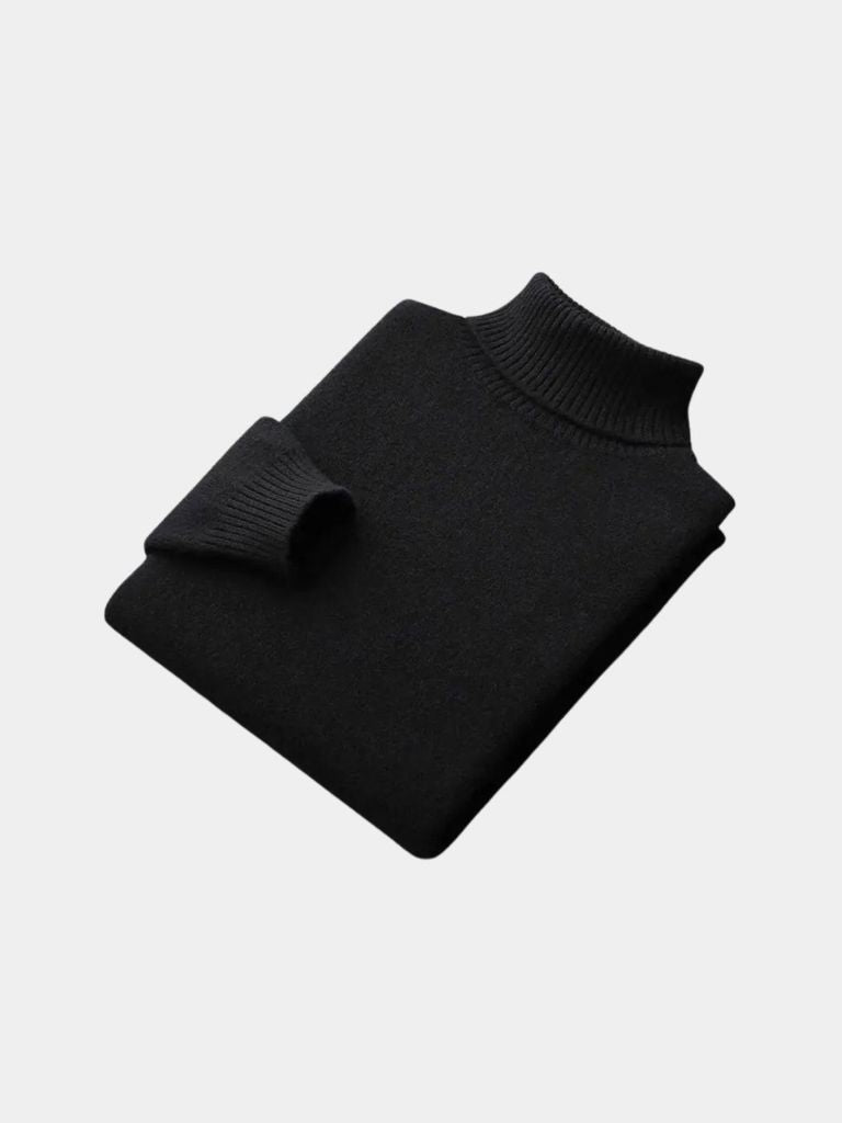100% Merino Wool Turtleneck Sweater - Cross & Crown - Cross & Crown