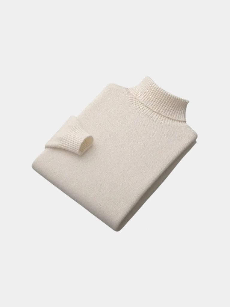 100% Merino Wool Turtleneck Sweater - Cross & Crown - Cross & Crown