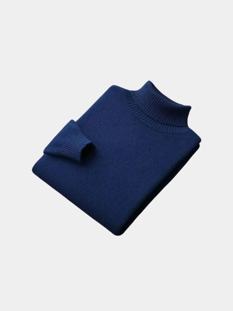 100% Merino Wool Turtleneck Sweater - Cross & Crown - Cross & Crown