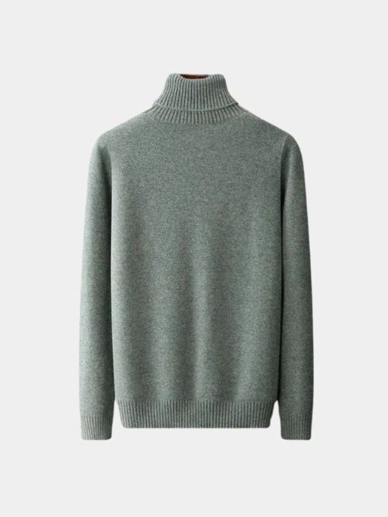 100% Merino Wool Turtleneck Sweater - Cross & Crown - Cross & Crown