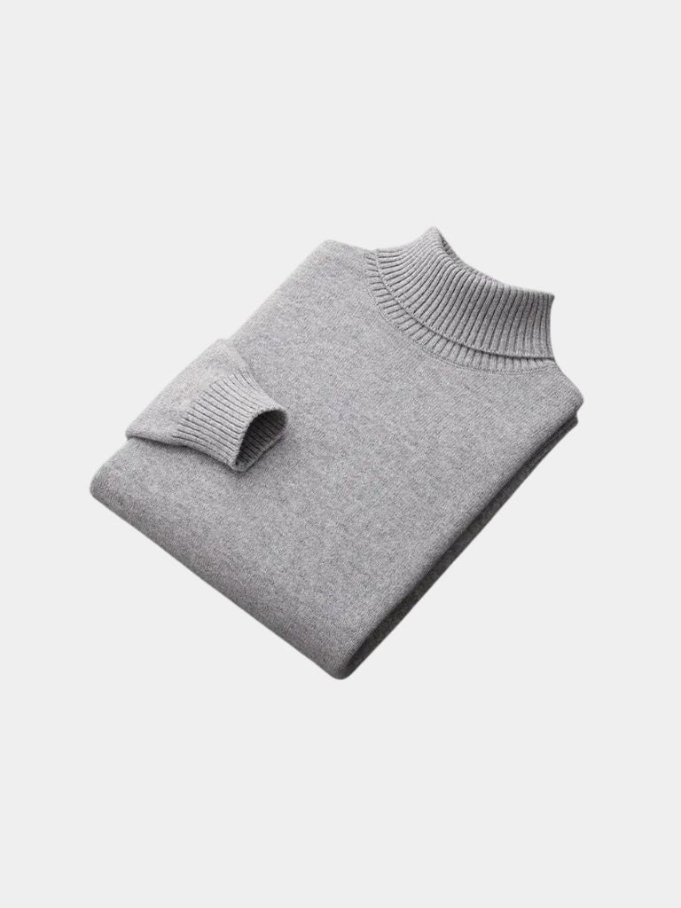 100% Merino Wool Turtleneck Sweater - Cross & Crown - Cross & Crown