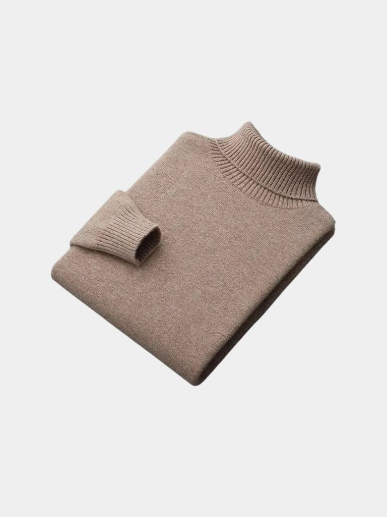 100% Merino Wool Turtleneck Sweater - Cross & Crown - Cross & Crown