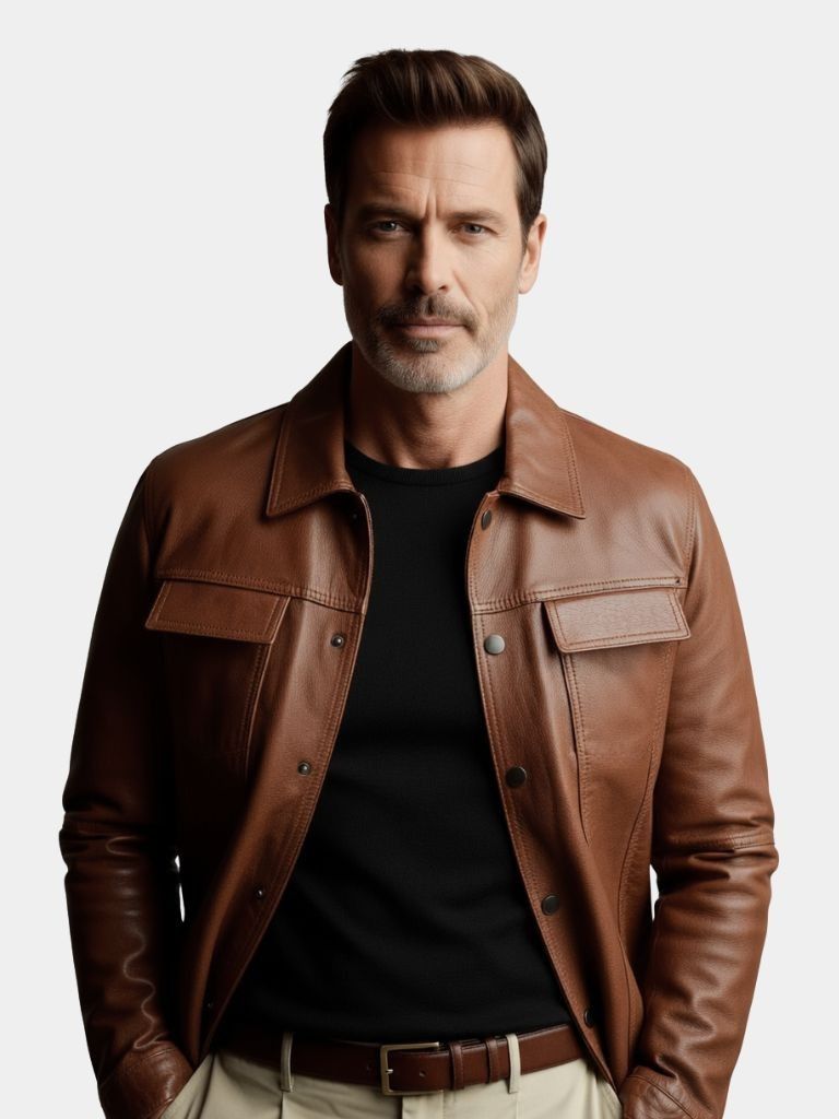 Bronze Rebel Leather Jacket –
