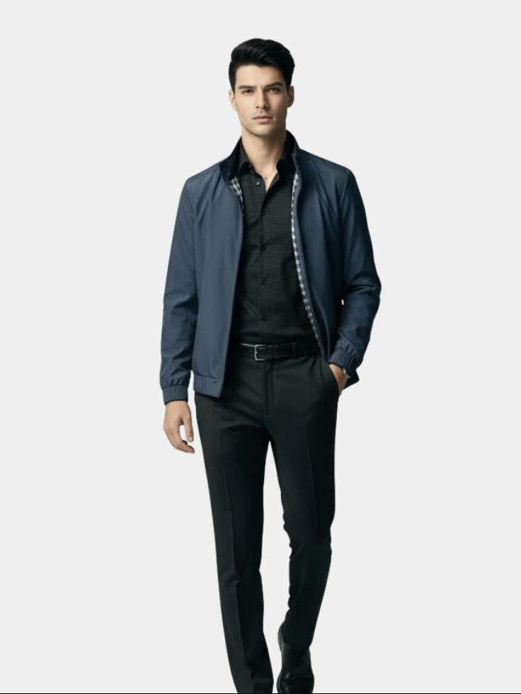 Casual Solid Bomber Jacket