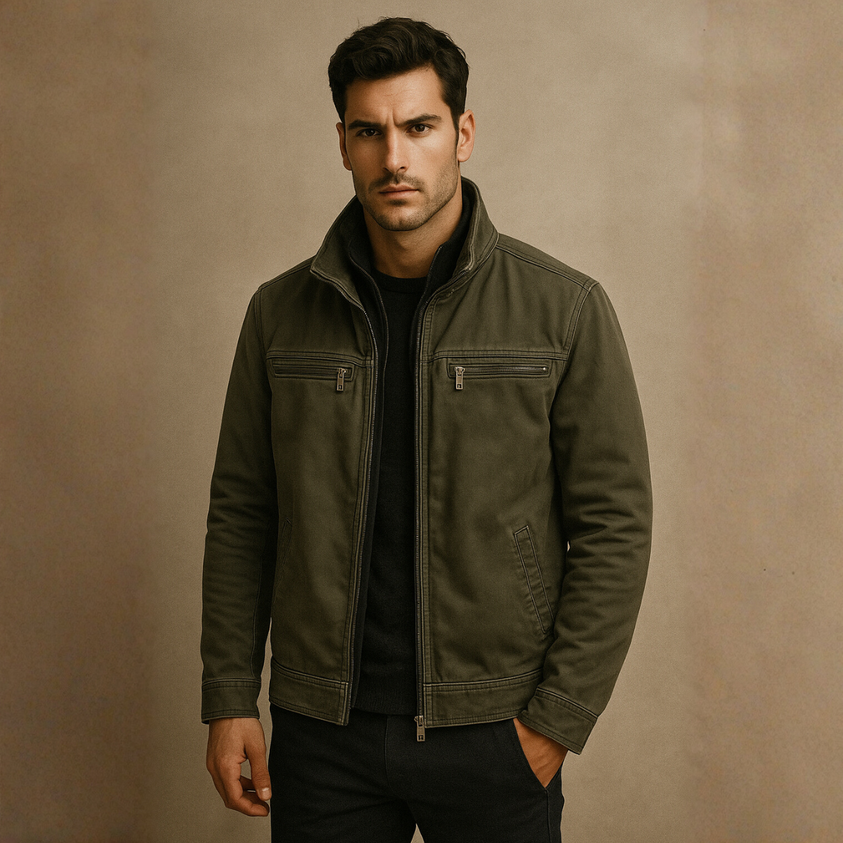 Valmont Vintage Olive Field Jacket