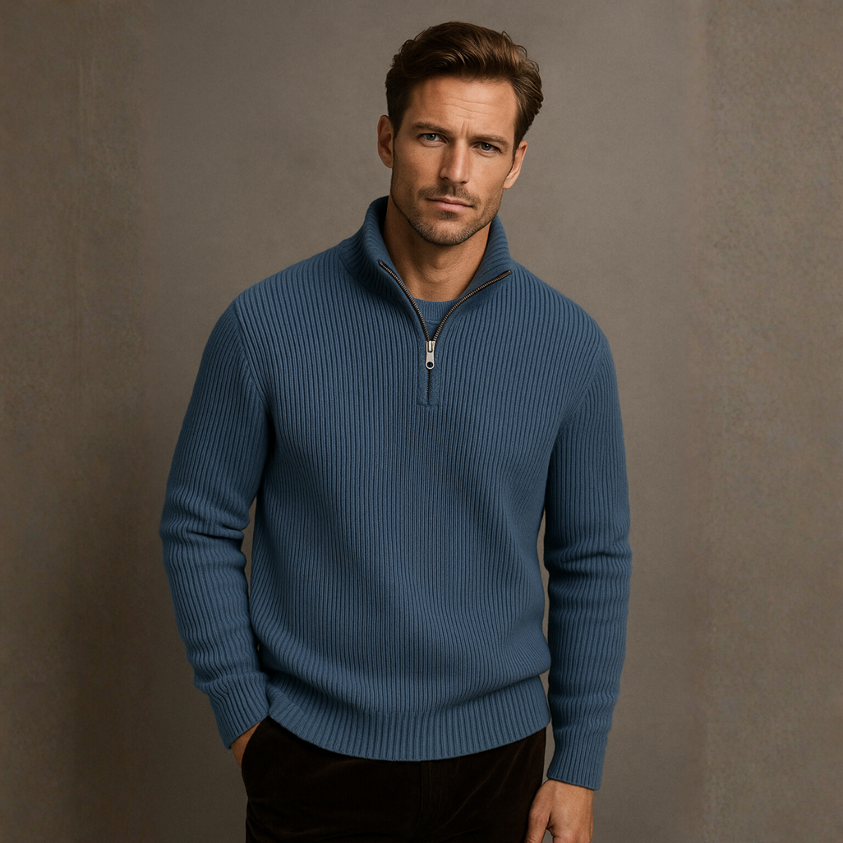 Classic Highland Quarter-Zip Sweater