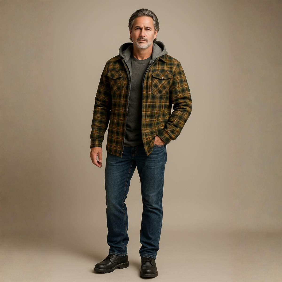 The Alpine | Hooded Flannel Jacket