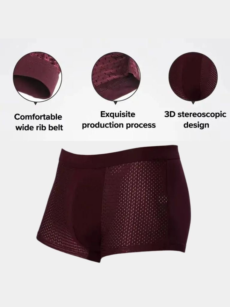 Bamboo Fiber Boxer Shorts - All - Day Comfort - Cross & Crown - Cross & Crown