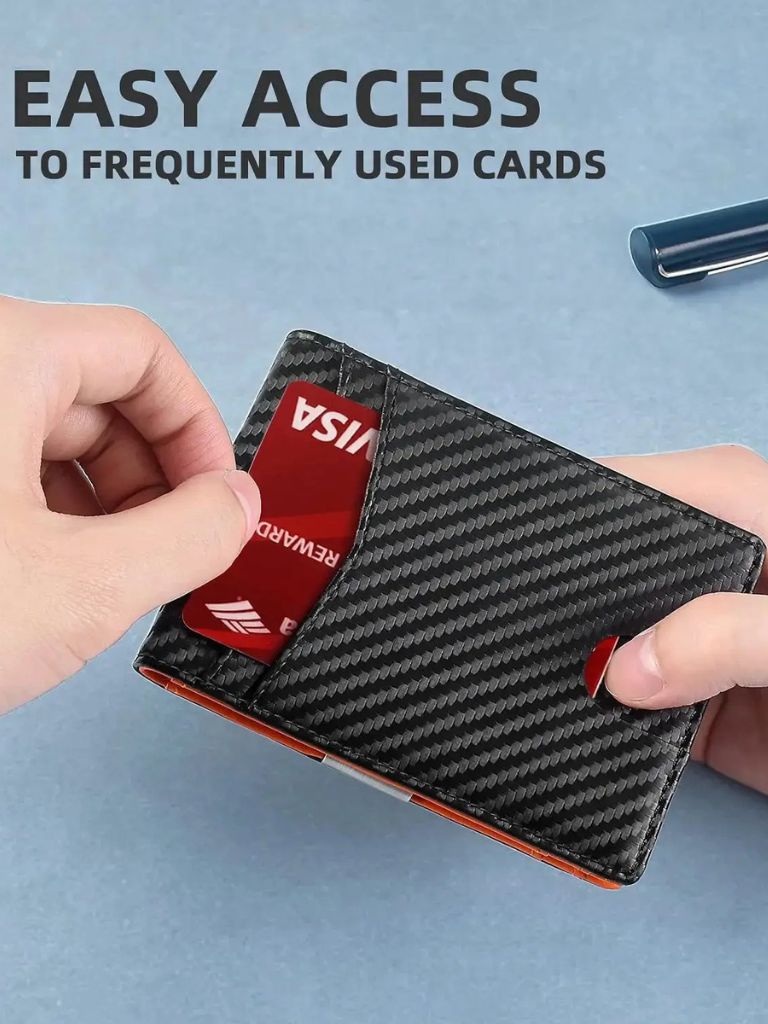 Carbon Fiber Anti RFID Minimalist Wallet - Cross & Crown - Cross & Crown