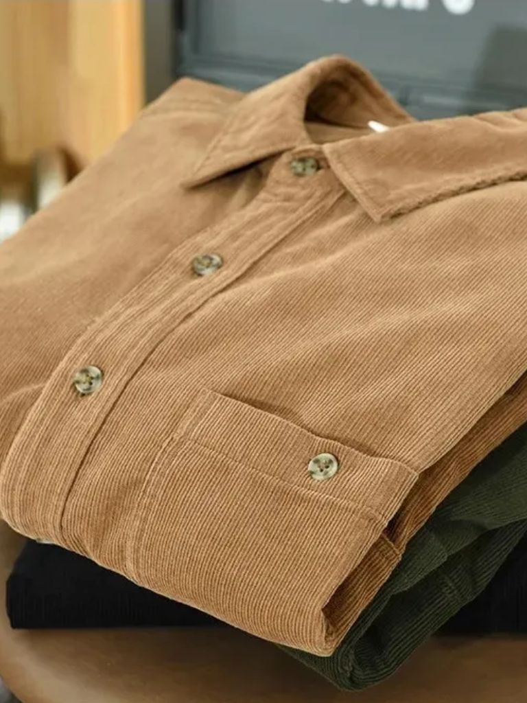 Casual Corduroy Shirt - Cross & Crown - Cross & Crown