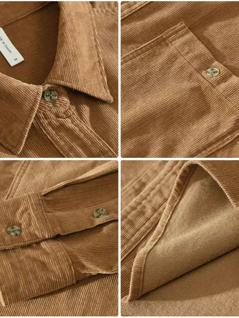 Casual Corduroy Shirt - Cross & Crown - Cross & Crown