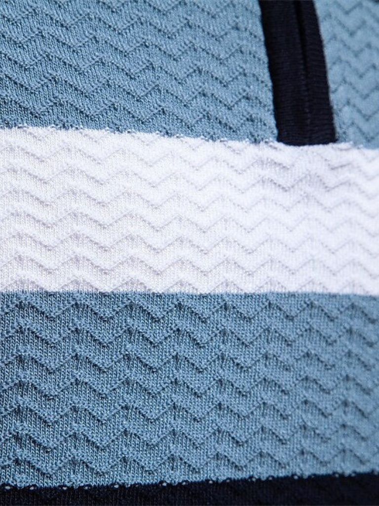 Classic Fit Quarter Zip Business Casual Short Sleeves Polo - Cross & Crown - Cross & Crown