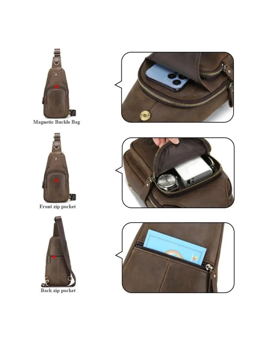 Essential Leather Shoulderbag - Cross & Crown - Cross & Crown