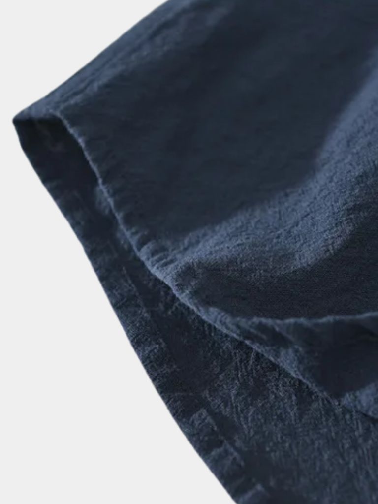 Essential Short Sleeve Linen Shirt - Cross & Crown - Cross & Crown