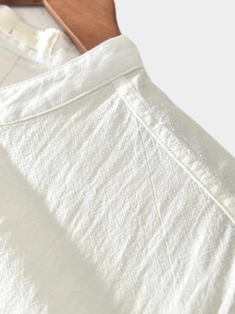 Essential Short Sleeve Linen Shirt - Cross & Crown - Cross & Crown