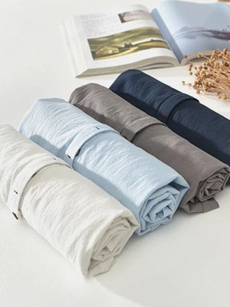 Essential Short Sleeve Linen Shirt - Cross & Crown - Cross & Crown