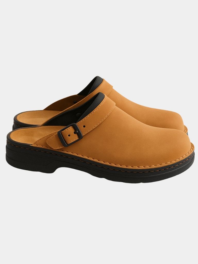 Men´s Leather Clog - Cross & Crown - Cross & Crown