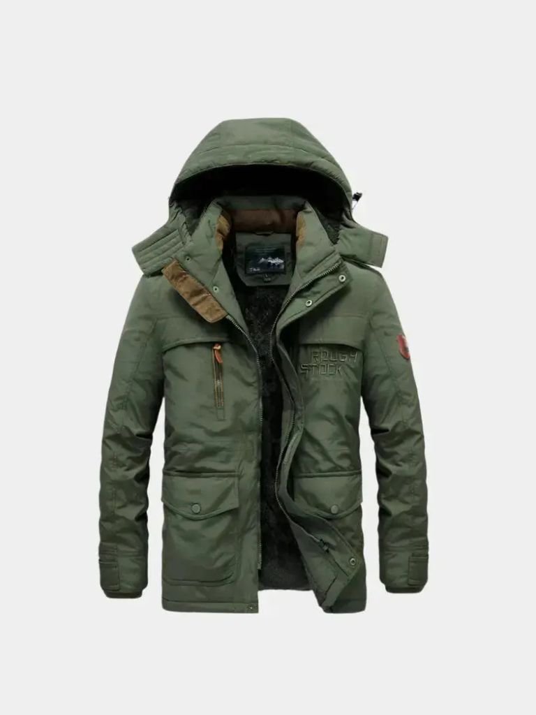 Military Hooded Jacket - Cross & Crown - Cross & Crown
