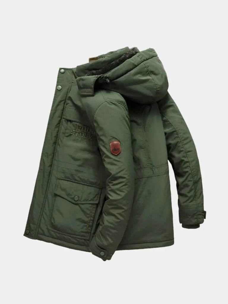 Military Hooded Jacket - Cross & Crown - Cross & Crown