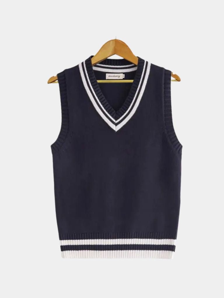 Old Money Essential Knit Vest - Cross & Crown - Cross & Crown