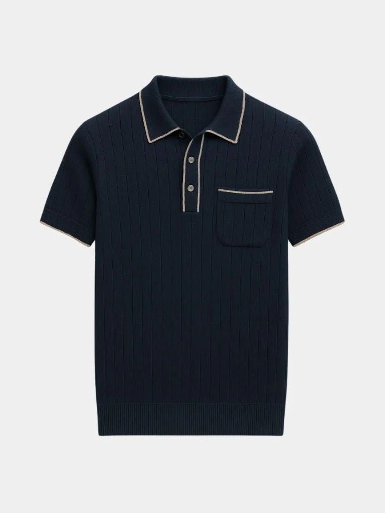 Old Money Knit Polo Shirt - Cross & Crown - Cross & Crown