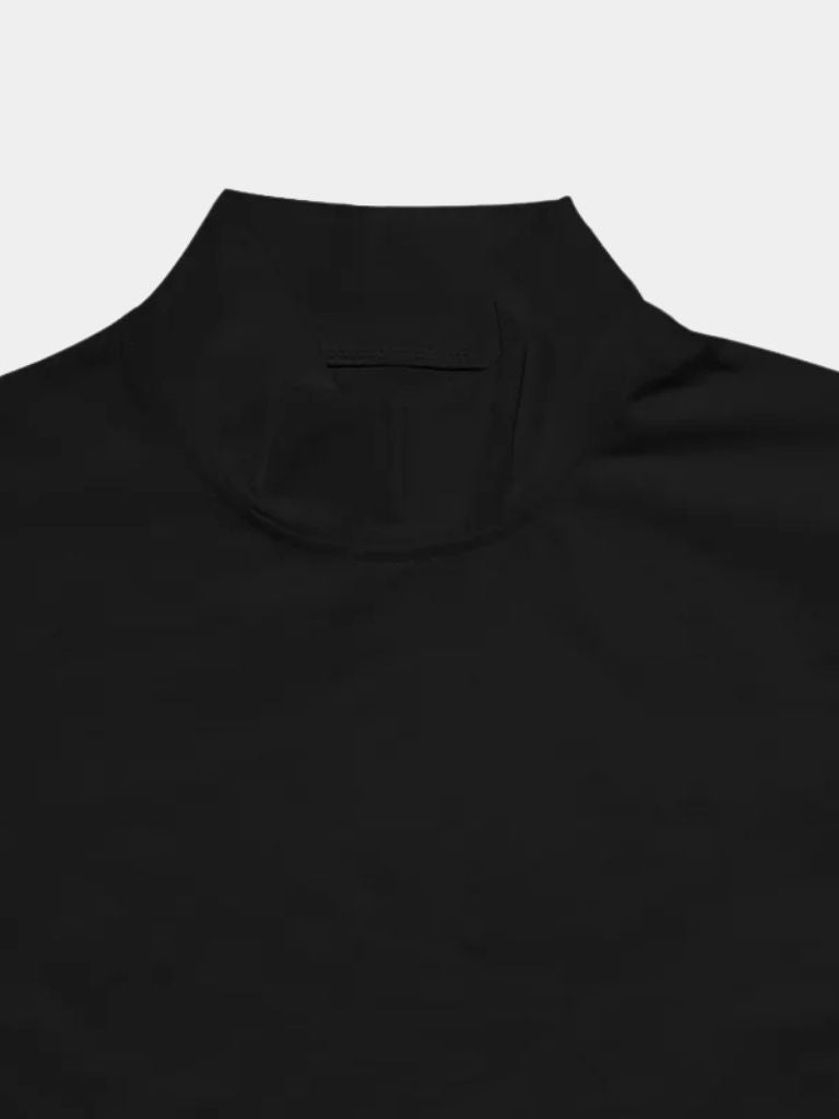 Solid Casual Turtle Neck T-Shirt - Cross & Crown - Cross & Crown
