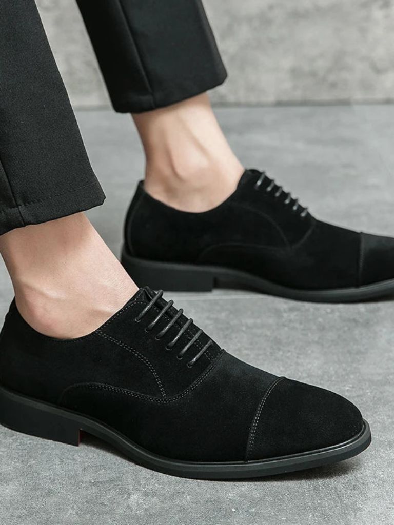 Velvet Monarch Derby Shoes - Cross & Crown - Cross & Crown