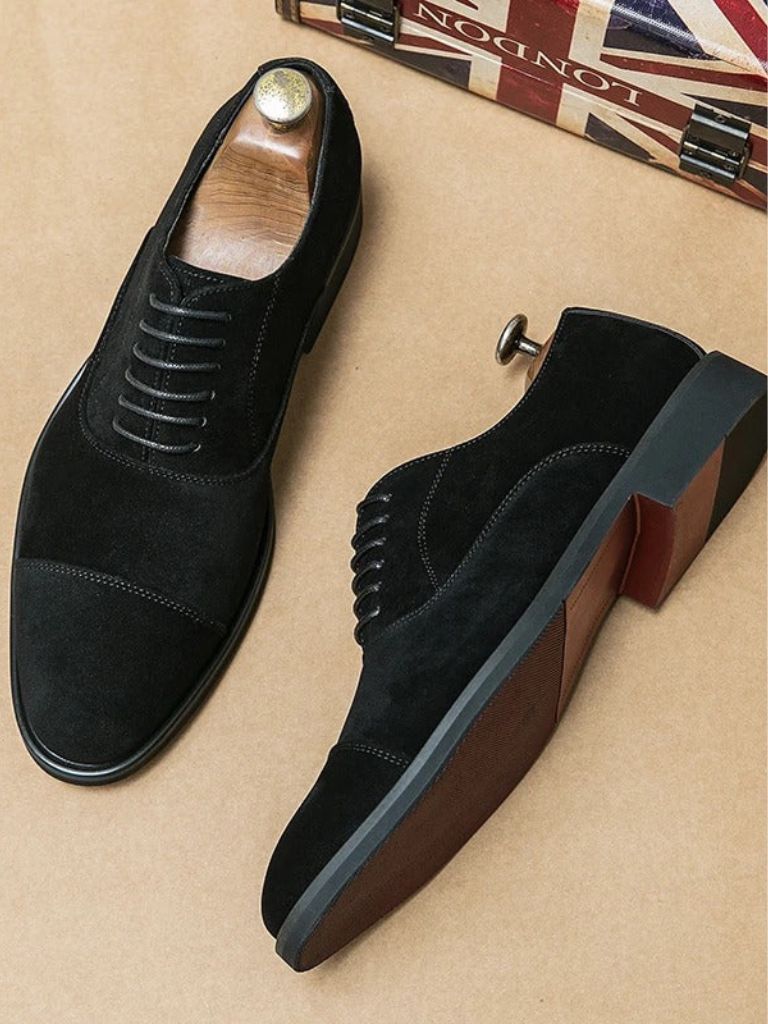 Velvet Monarch Derby Shoes - Cross & Crown - Cross & Crown