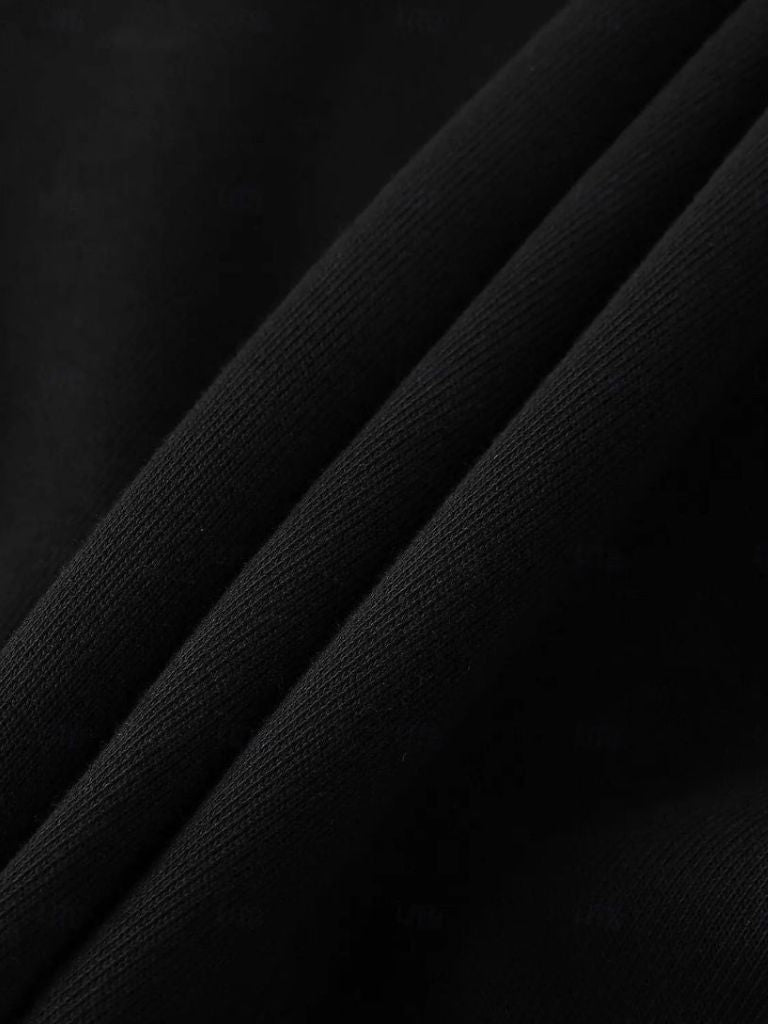 Zip Black Lapel Sports Hoodie Sweatshirt - Cross & Crown - Cross & Crown